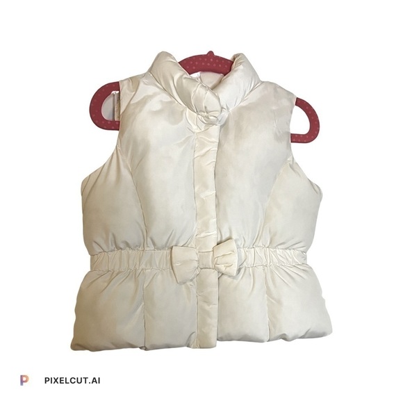 𝅺GAP Puffer Vest With Bow -Size 18-24 Months - Picture 1 of 3
